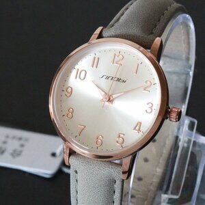 Ladies Easy Reader Dress Watch Silver Sunburst Dial Rose Gold-toned Case 30mm